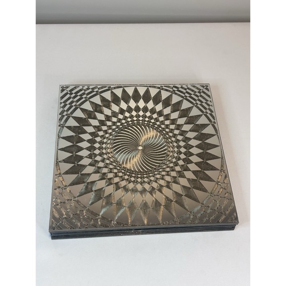 Vintage 14 Mirror Tiles Sunburst Geometric Glass Wall 12" × 12" - Picture 1 of 13